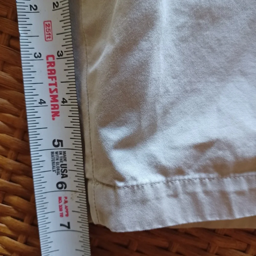 F by Faconnable Womens Tan Pleated Shorts‎ Size 14 Cotton Casual Chino